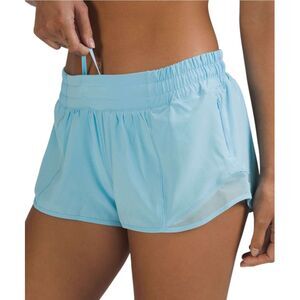 Lululemon Hotty Hot Low-Rise Lined Short 2.5" Blue Chill
